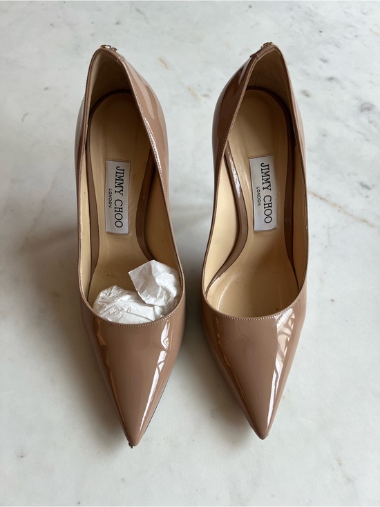 Jimmy Choo Shoes - Jimmy Choo Love 100 Ballet Pink Patent Leather (Size 38) - Pointed-Toe Pumps